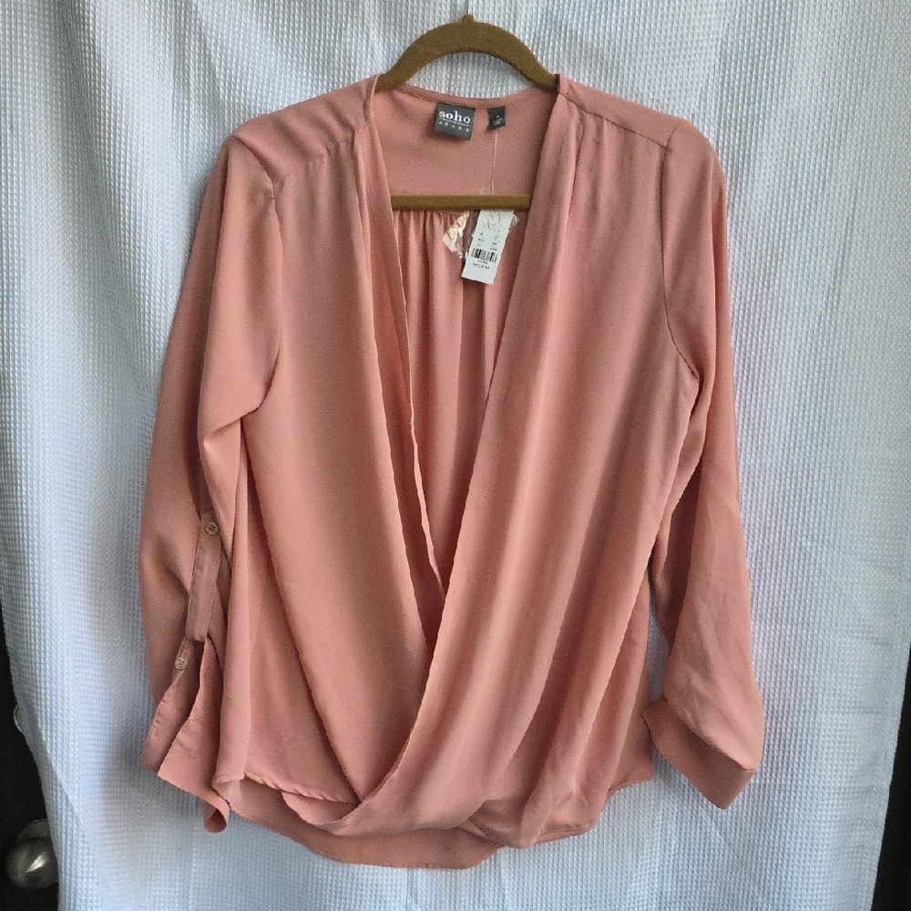 Prologue Blush Draped Blouse